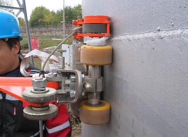 Non-destructive testing of floor and wall of above ground storage tanks